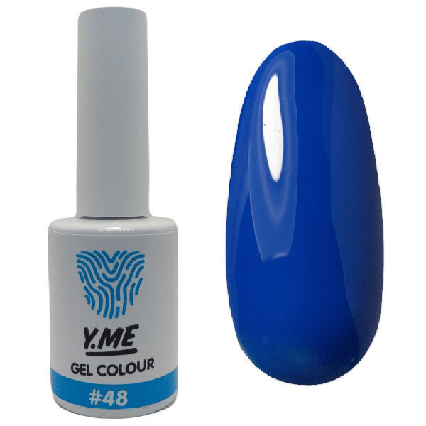 Y.ME Неоновый гель лак Gel Colour №48 (кобальт кислотный), 10 мл, для ногтей, для маникюра и педикюра #1