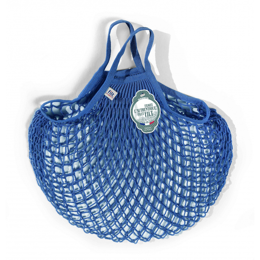 Сумка шоппер FAP, авоська, сумка женская, размер 40Х40 см. короткие ручки цвет: ярко-синий  #1