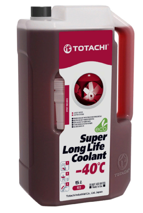 Жидкость охлаждающая низкозамерзающая TOTACHI SUPER LONG LIFE COOLANT Red -40C 5л  #1