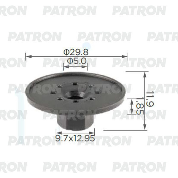 PATRON Клипса крепежная автомобильная, 1 шт. #1