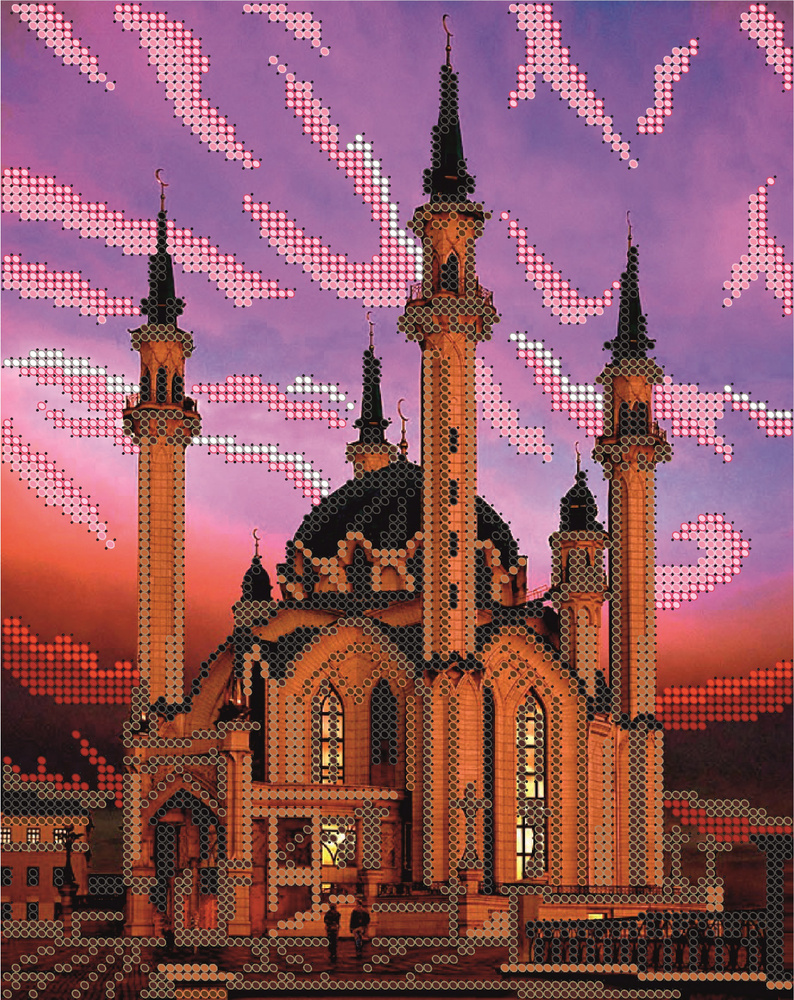Набор для вышивания "Светлица" чешский бисер, Мечеть Куф аль Шариф, 19х24 см  #1