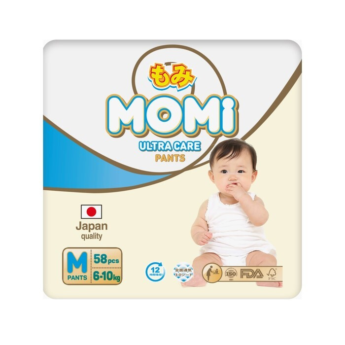 Подгузники-трусики MOMI Ultra Care, M (6-10 кг), 58 штук #1