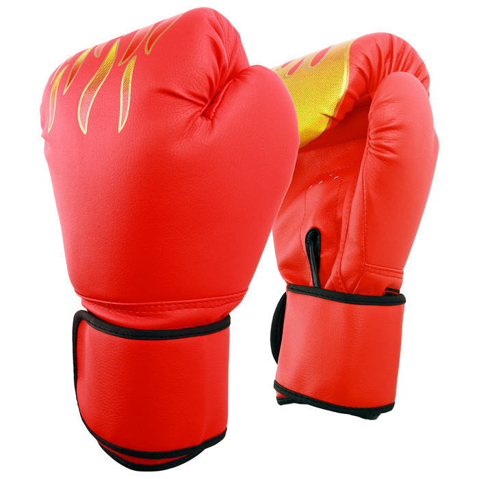 Перчатки боксёрские, красные, размер 12 oz #1