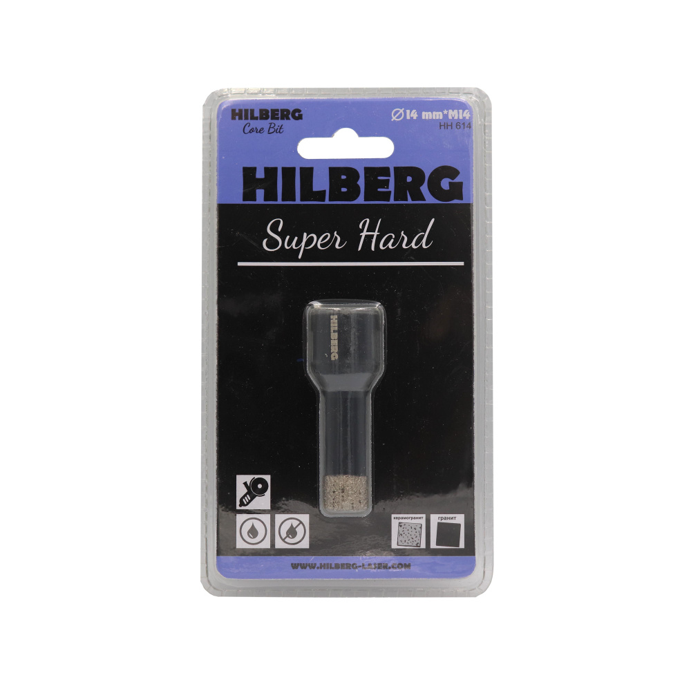 Коронка алмазная 14 мм Hilberg Super Hard M14 HH614 #1