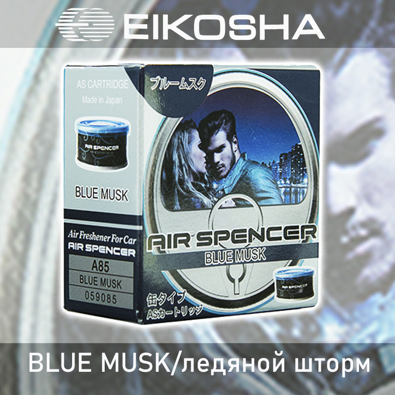 Ароматизатор меловой SPIRIT REFILL - BLUE MUSK/ледяной шторм, EIKOSHA, A-85, 1 шт  #1