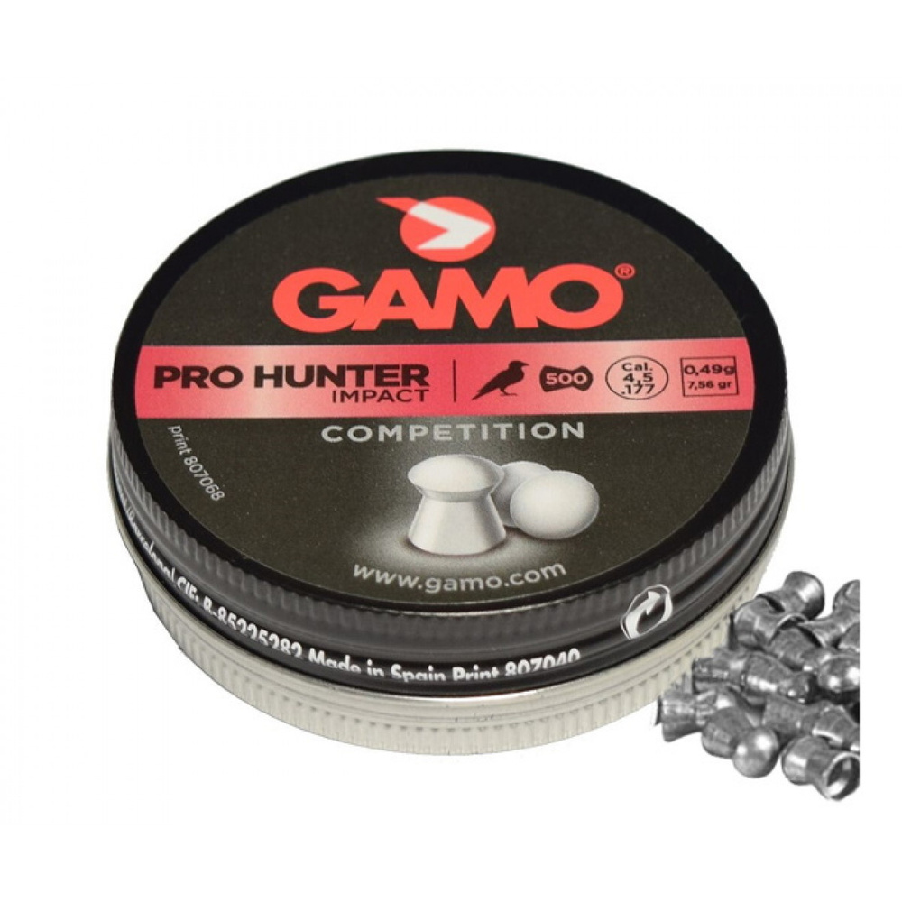 Пули Gamo Pro Hunter 4,5 мм, 0,49 г (250 штук) #1