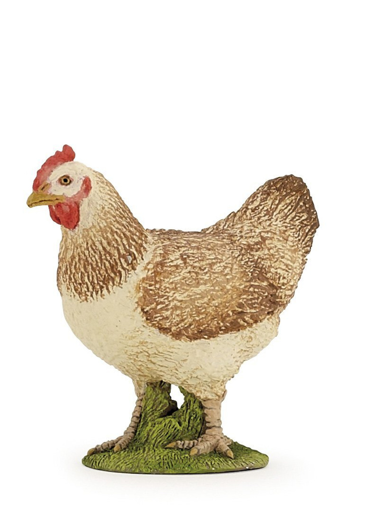 Фигурка Papo Курица коричневая на траве, Папо 51159 #1