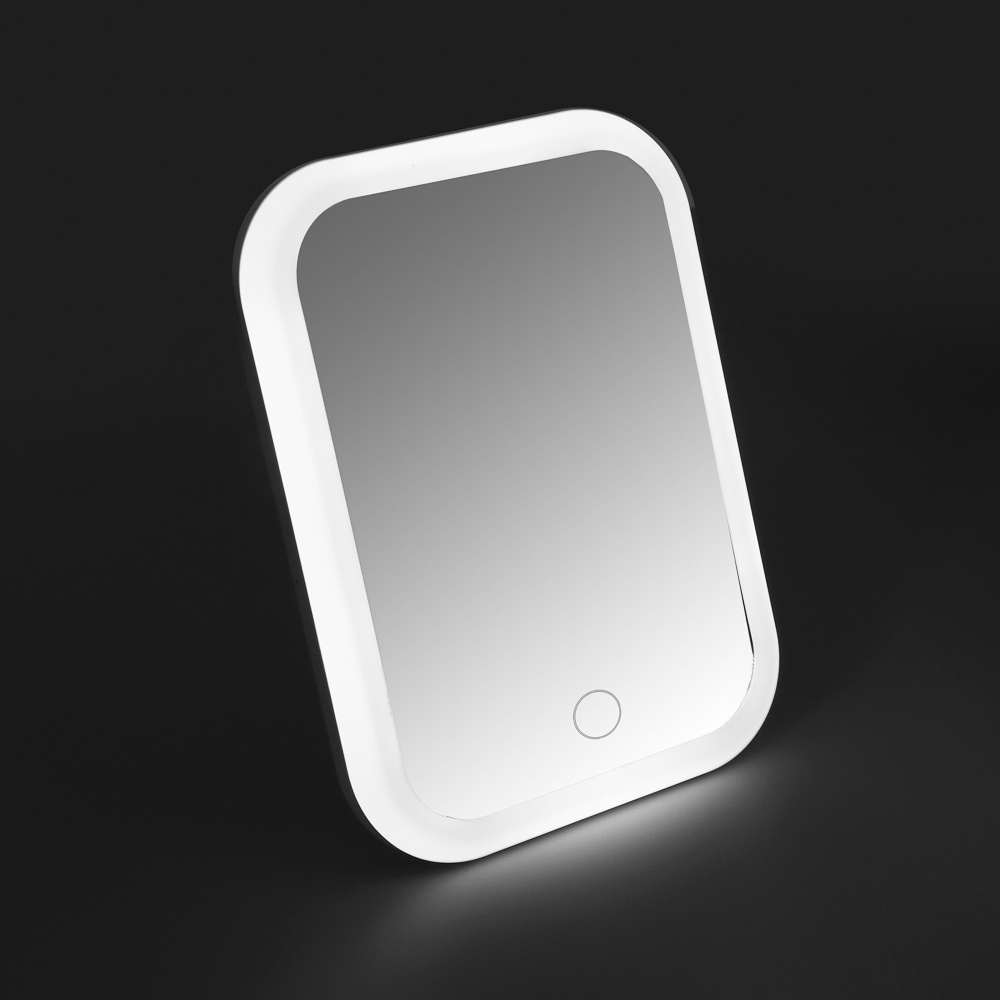 ЮниLook Зеркало с LED-подсветкой, USB, 3xAA, пластик, стекло, 20x15см  #1
