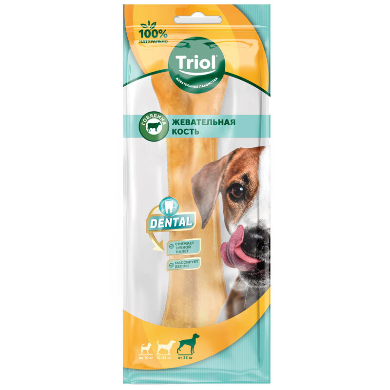 Triol Dental лакомство для собак крупных пород косточки жевательные 155 г  #1
