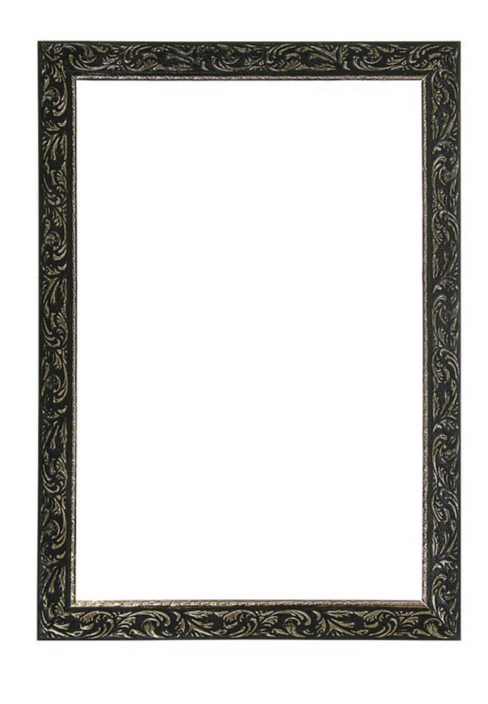 Рамка багетная для картин со стеклом 25 x 30 см, (черный) #1