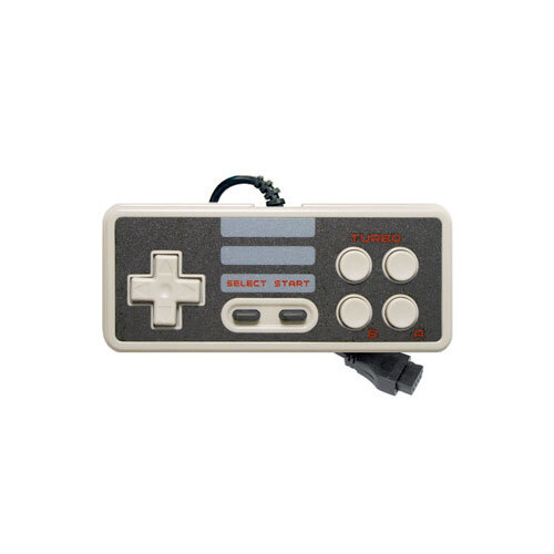 Джойстик/Геймпад для Dendy 8 bit NES (контроллер) Квадратный (9 pin, узкий разъем), серый  #1
