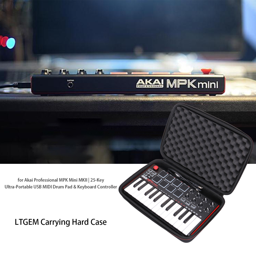 Жесткий чехол LTGEM для Akai MPK Mini MK2/3 и MPK Mini Play, сумка для хранения контроллера MIDI-клавиатуры #1