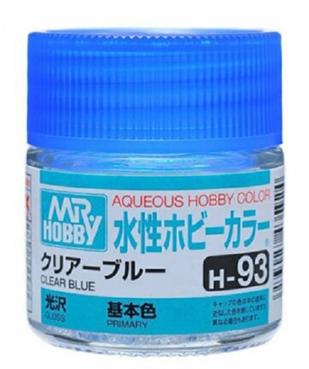 Mr.Hobby H Краска акриловая на водной основе глянцевая H 93 Прозрачный Cиний (Clear Blue gloss), 10мл #1