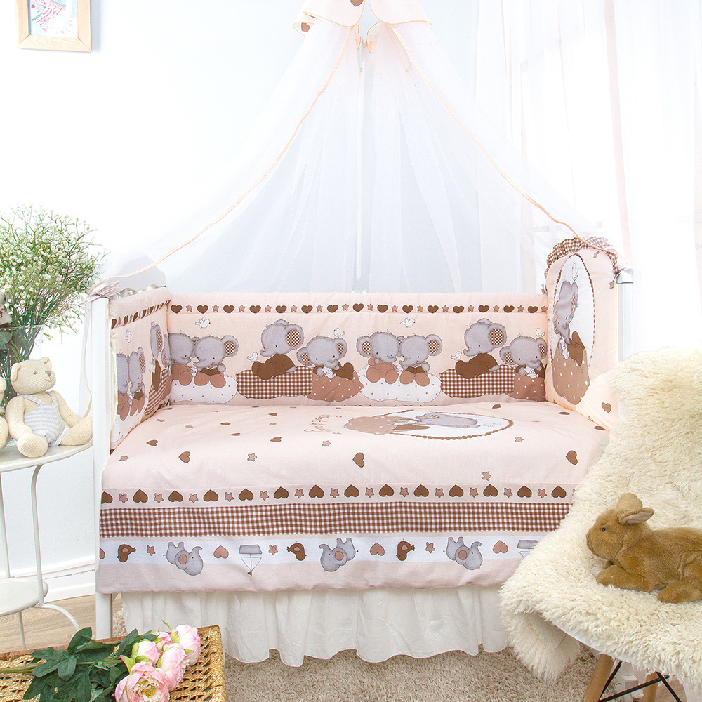 Комплект в кроватку для новорожденного Золотой Гусь Слоник Боня комплект в кроватку для новорожденного #1