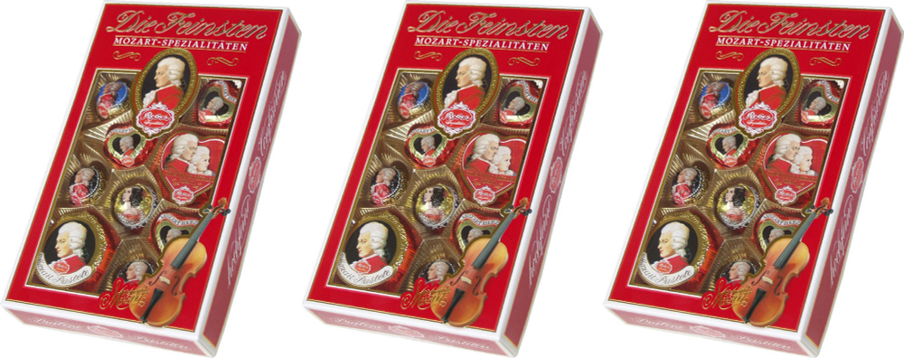 Конфеты шоколадные Reber Die Feinsten Mozart-Spezialitaten ассорти 218 г, комплект: 3 упаковки по 218 #1