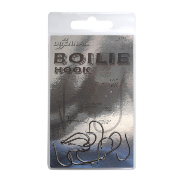 Крючки карповые с отогнутым ухом Drennan Boilie Hook 12 #1