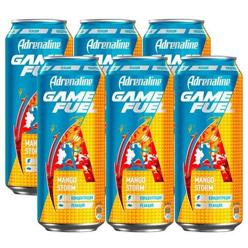 Энергетический напиток Adrenaline Game Fuel Манго 449 мл по 6 шт #1