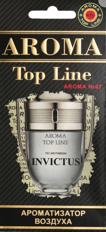 Автомобильный картонный ароматизатор на зеркало Aroma Top Line №47 "Paco Rabanne Invictus"  #1