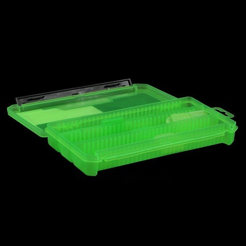 Коробка для приманок КДП-2 зеленая (230х115х35мм) #1