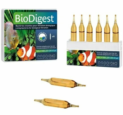 BIO DIGEST гипер-концентрированное бактериальное средство для пресных и морских аквариумов (6шт)  #1
