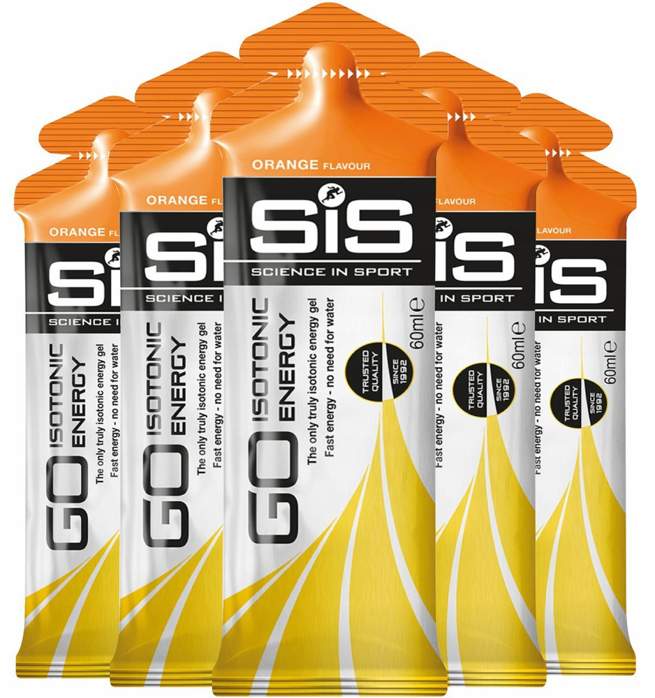 Энергетический гель SCIENCE IN SPORT (SiS) GO Isotonic Energy Gels 5 x 60 мл, Апельсин  #1