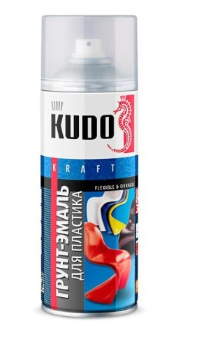 Грунт-эмаль для пластика (KU-6001 RAL 7031 Серый) 520 мл. / KUDO / KU-6001  #1