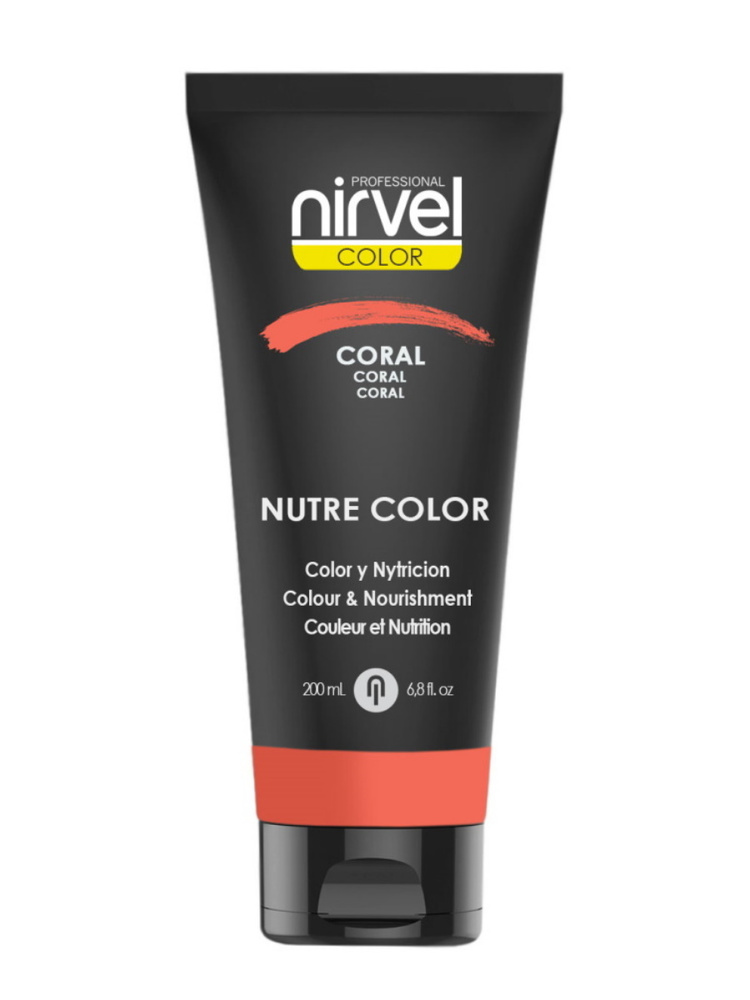 NIRVEL PROFESSIONAL Гель-маска NUTRE COLOR для тонирования волос коралл 200 мл  #1