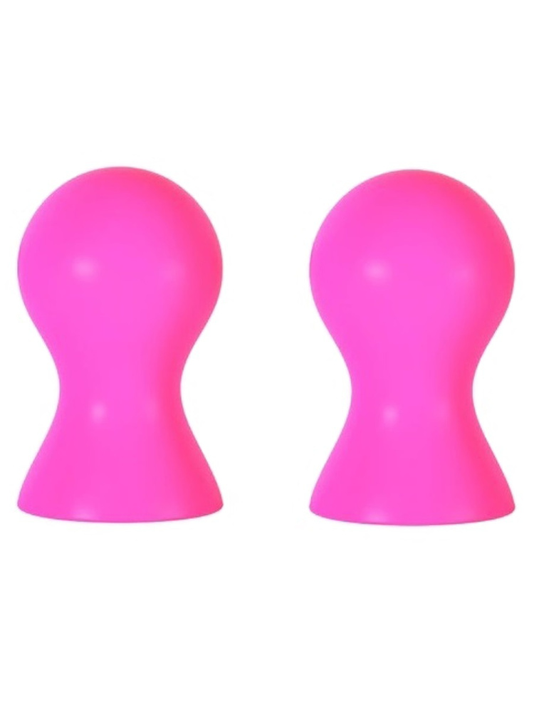 Вакуумные помпы для стимуляции сосков "PUMPS NIPPLE SUCKERS PINK" 2шт  #1