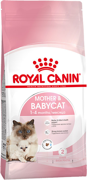 Корм Royal Canin Mother and Babycat для котят от 1 до 4 мес. и беременных/кормящих кошек, 400 г  #1