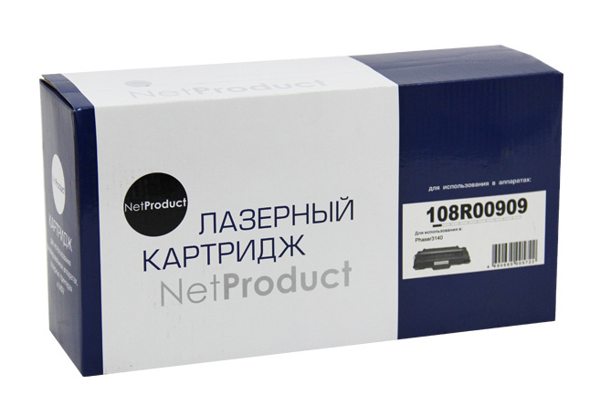 Картридж NetProduct N-108R00909 для Xerox Phaser 3140/3155/3160, 2500 тысяч страниц.  #1