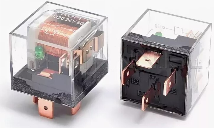 Реле силовое электромагнитное 5-ти кон. 12V 40А с ДИОДОМ - арт ...