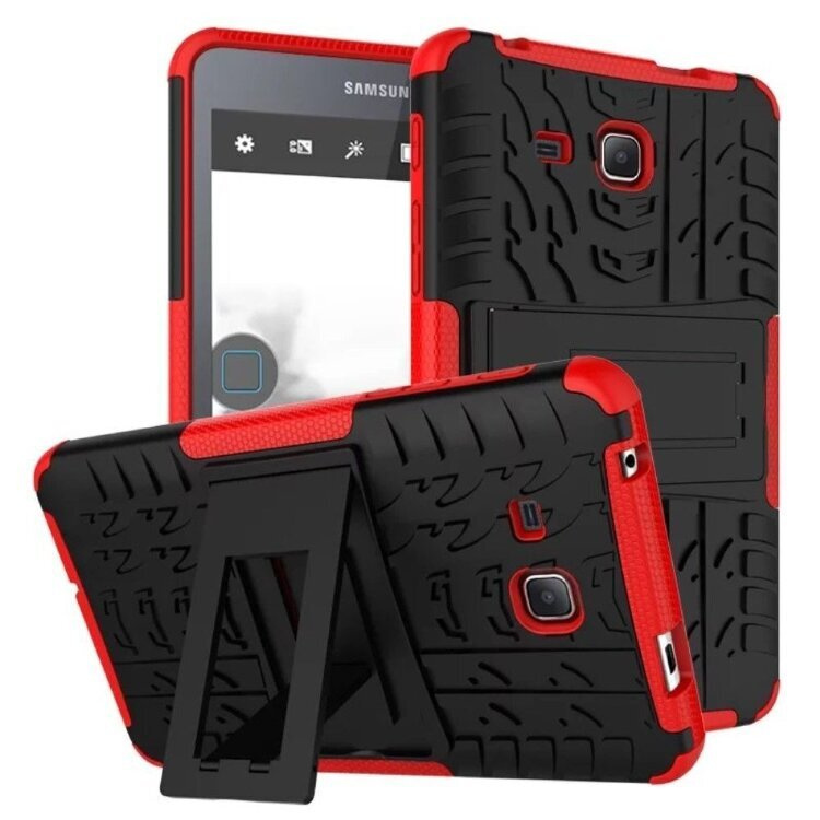 Чехол Hybrid Armor для Samsung Galaxy Tab A (6) 7.0 SM-T285 / SM-T280 (черный + красный)  #1