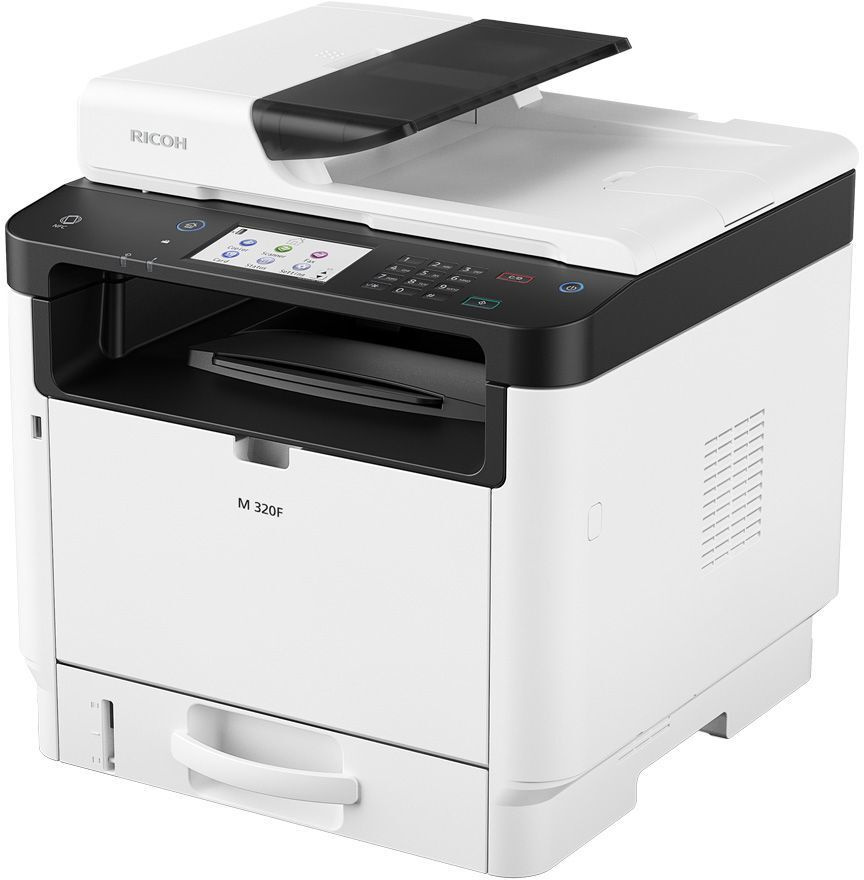 Ricoh МФУ Лазерное M 320F, белый, черный #1