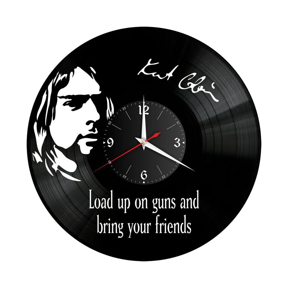 RedLaser Настенные часы "группа Nirvana из винила, №4 ", 30 см #1