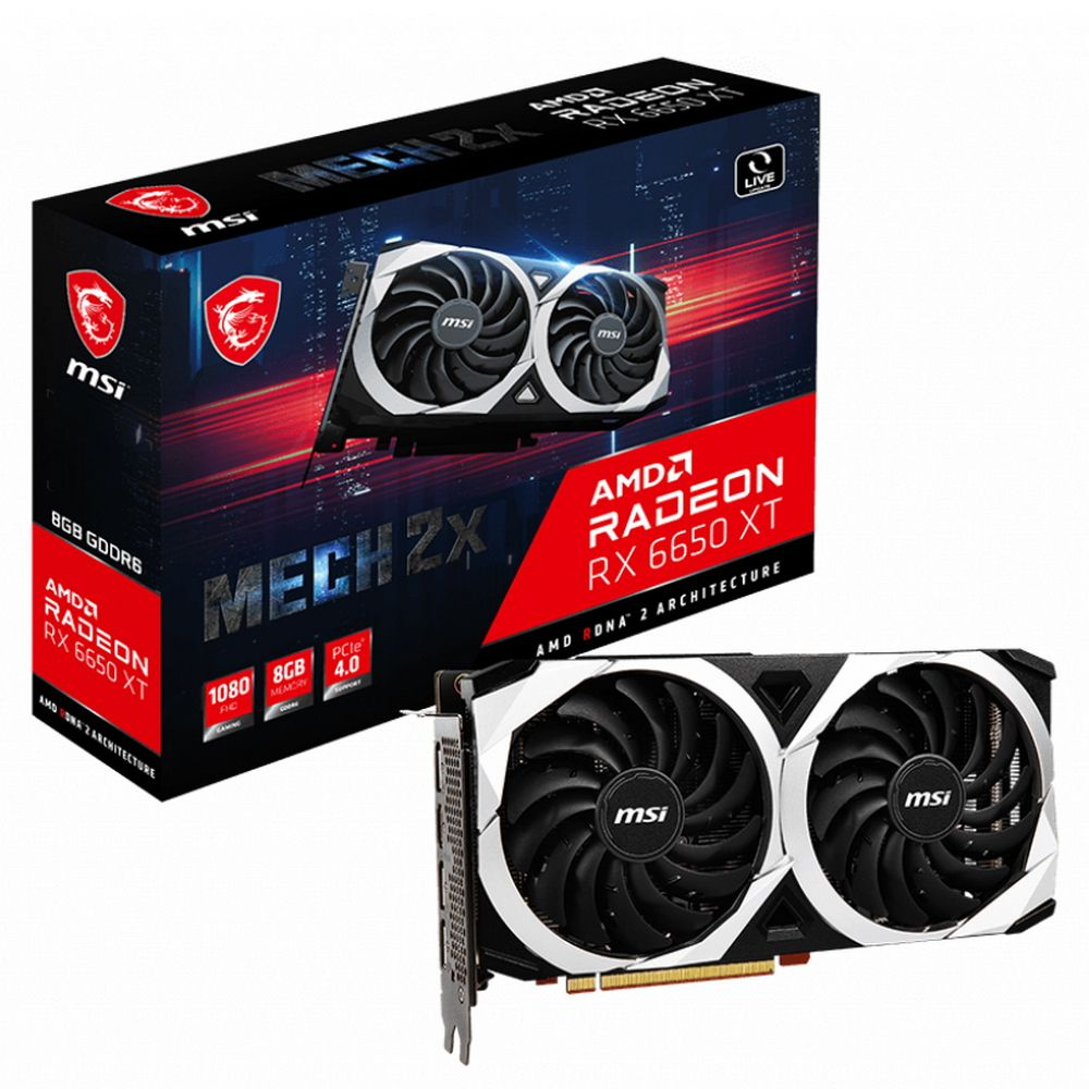 Видеокарта MSI Radeon RX 6650 XT, 8 ГБ GDDR6, GDDR6 - купить по низким  ценам в интернет-магазине OZON (673016136)