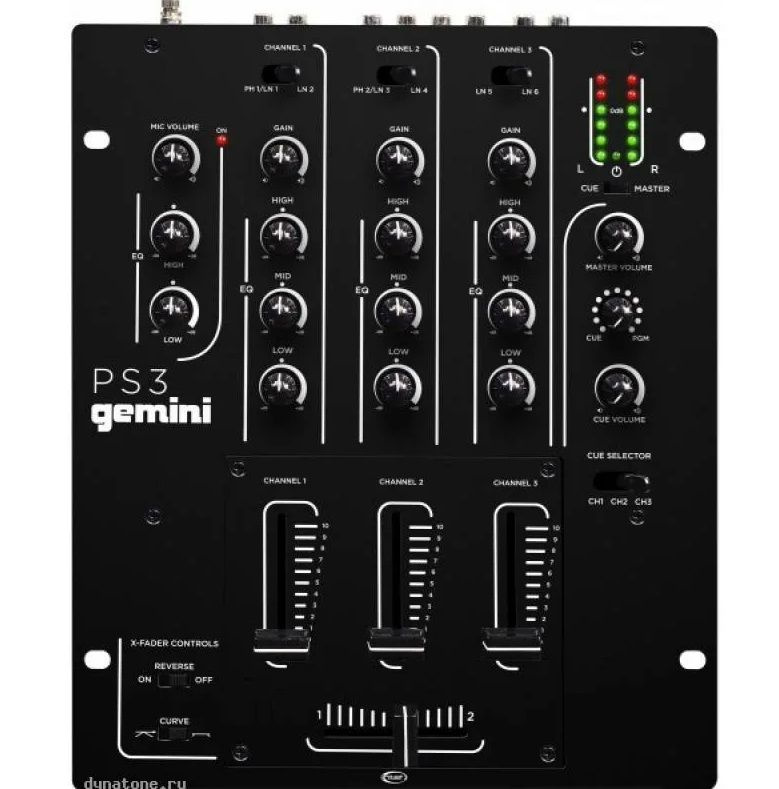 Gemini PS3 DJ микшер 3 канала #1