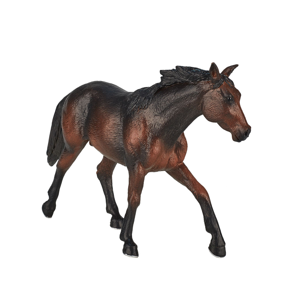 Фигурка-игрушка Лошадь Квотерхорс, темно-гнедая, AMF1051, KONIK  #1