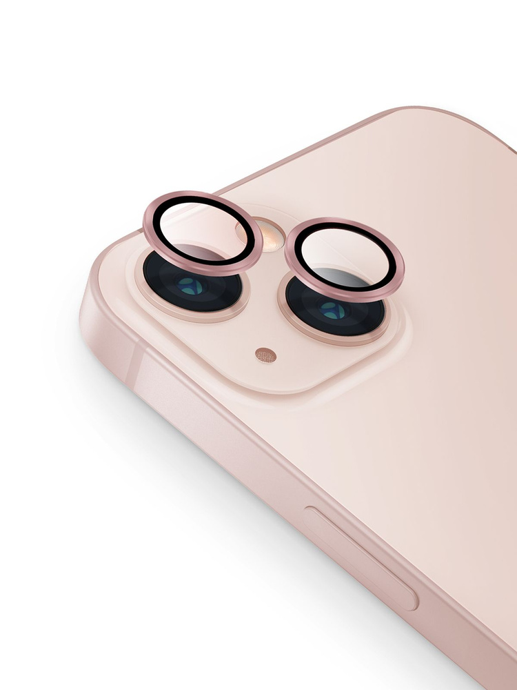 Стекло UNIQ OPTIX Camera Lens на камеру Apple iPhone 13 13 Mini / Айфон 13 13 мини 9H с алюминиевой рамкой, #1