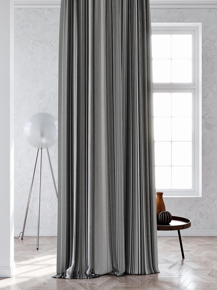 Портьера AT HOME Канефиас (серый) Высота 250 см Ширина 150 см #1