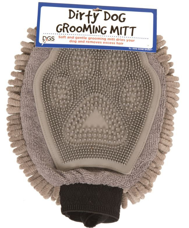 Перчатка для груминга Grooming Mitt, 25*18 см, серая #1