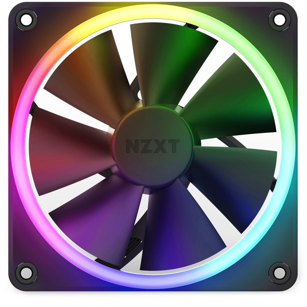 вентилятор для компьютера,NZXT F120 RGB,черный - купить кулер по ...