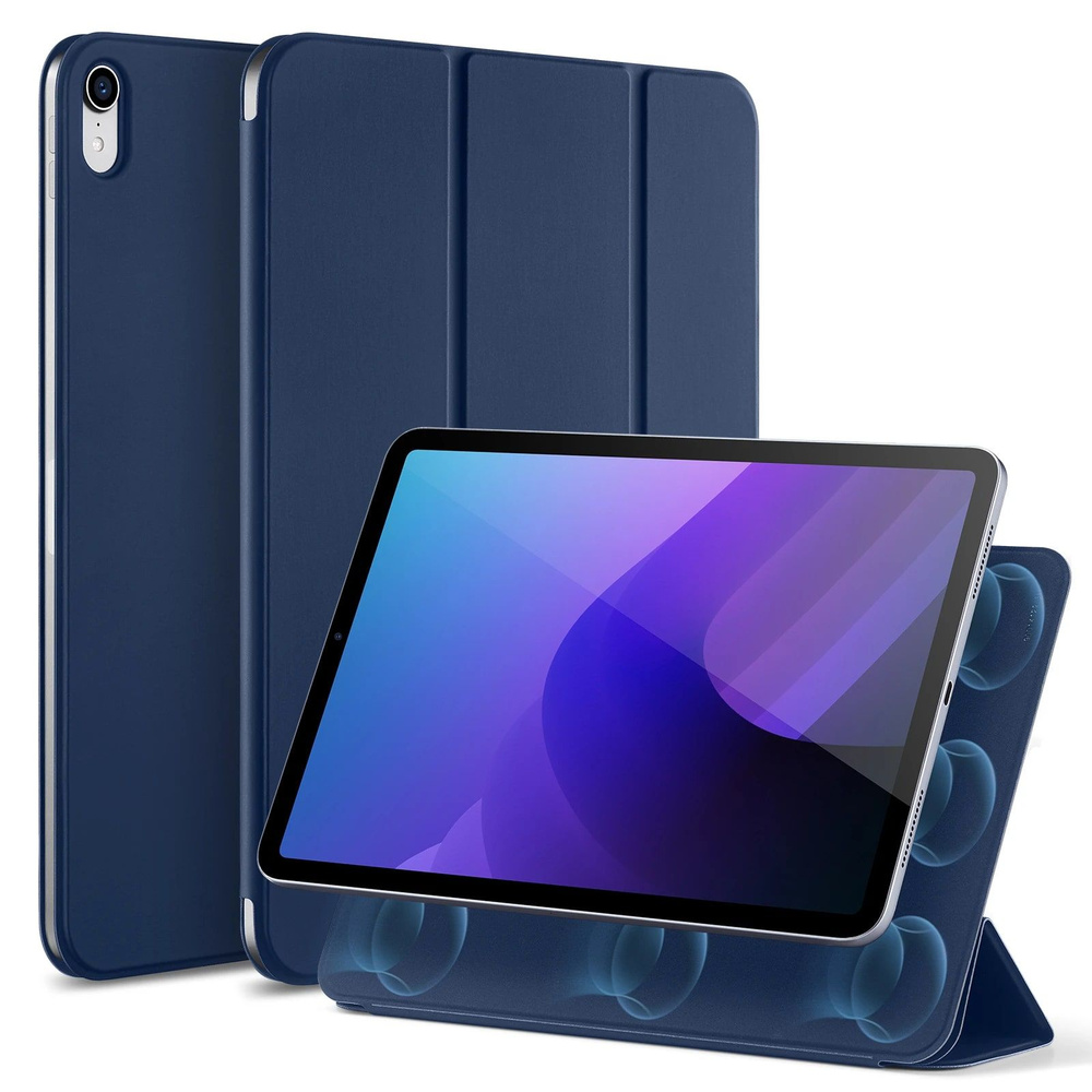 Чехол книжка ESR Rebound Magnetic Case с застежкой для Apple iPad 10 Gen (2022), синий  #1