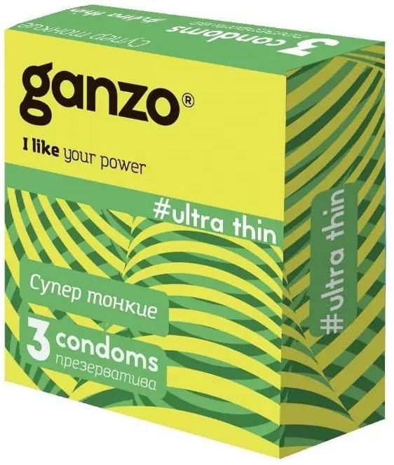 Презервативы Ganzo Ultra Thin (RISI) ультратонкие, 3 шт. #1