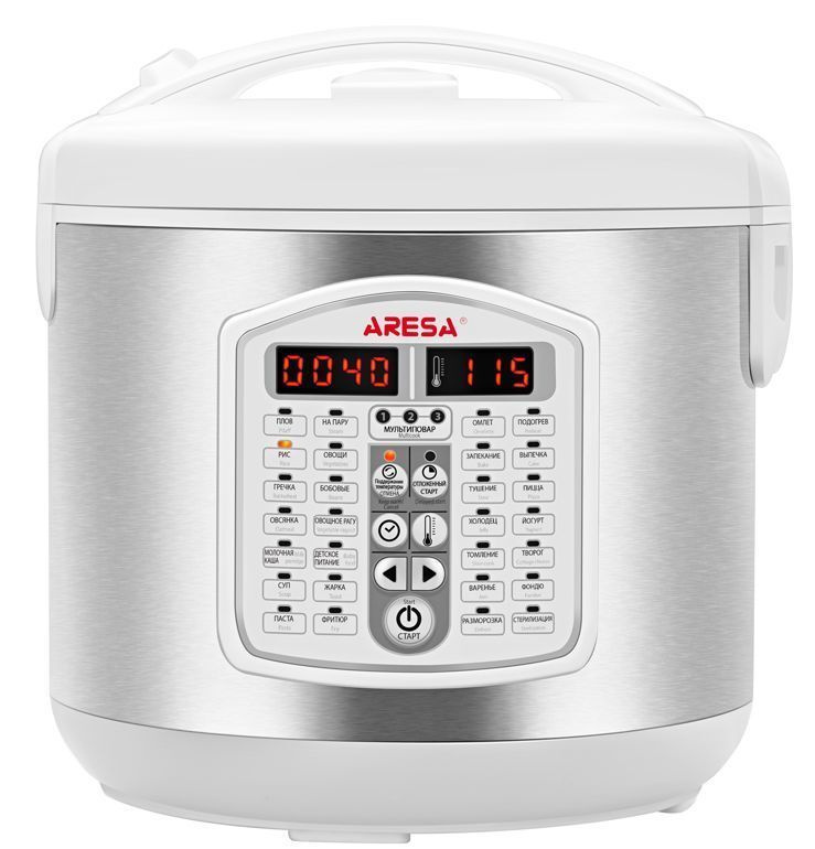 Мультиварка Aresa AR-2011 (790-930 Вт, чаша 5 л,серебристый,29 программ, мультиповар)  #1