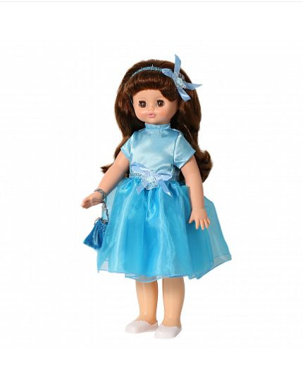 Интерактивная говорящая большая кукла для девочки Алиса в голубом платье, 55 см  #1