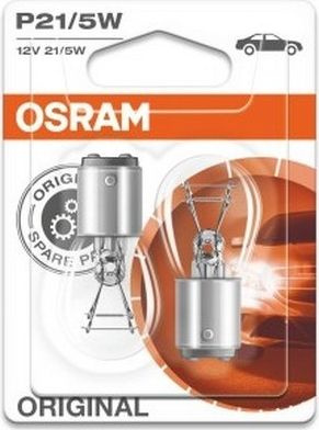 OSRAM Лампа автомобильная P21/5W, 2 шт. арт. 752802B  #1