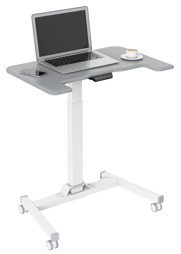 Стол для ноутбука Cactus CS-FDE101WGY столешница МДФ серый 80x60x123см  #1