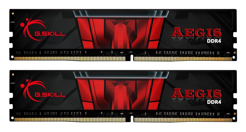 G.Skill Оперативная память Aegis DDR4 2666 Мгц 2x16 ГБ (F4-2666C19D-32GIS). Уцененный товар  #1