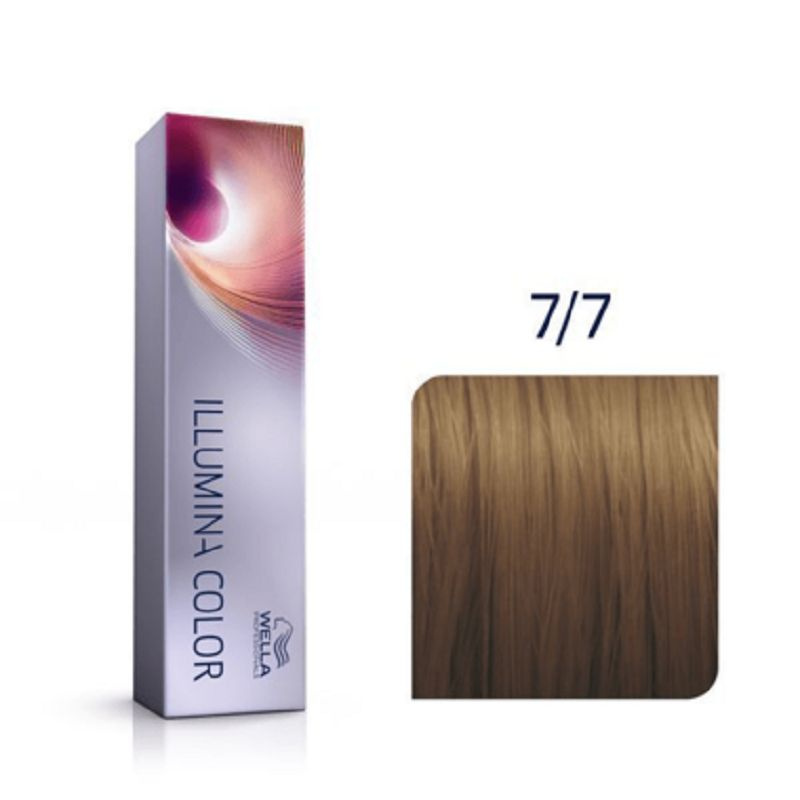 Wella Professionals Illumina Color Профессиональная стойкая крем-краска для волос 7/7 блонд коричневый, #1