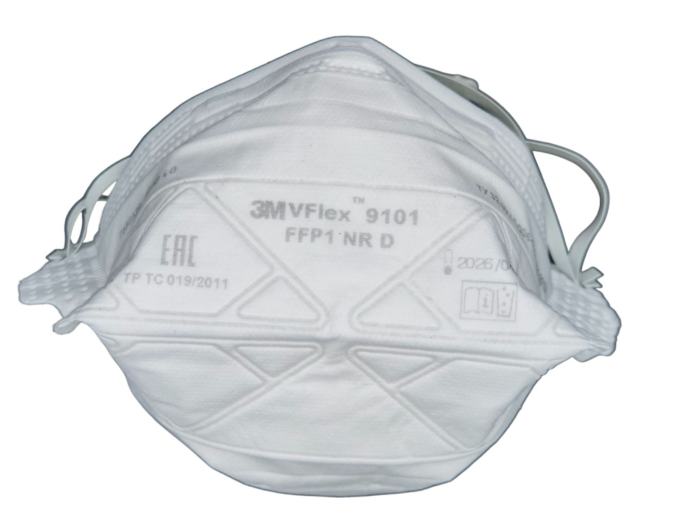 Респиратор от пыли 3M VFlex 9101 FFP1 NR D, 100 шт - купить с доставкой ...